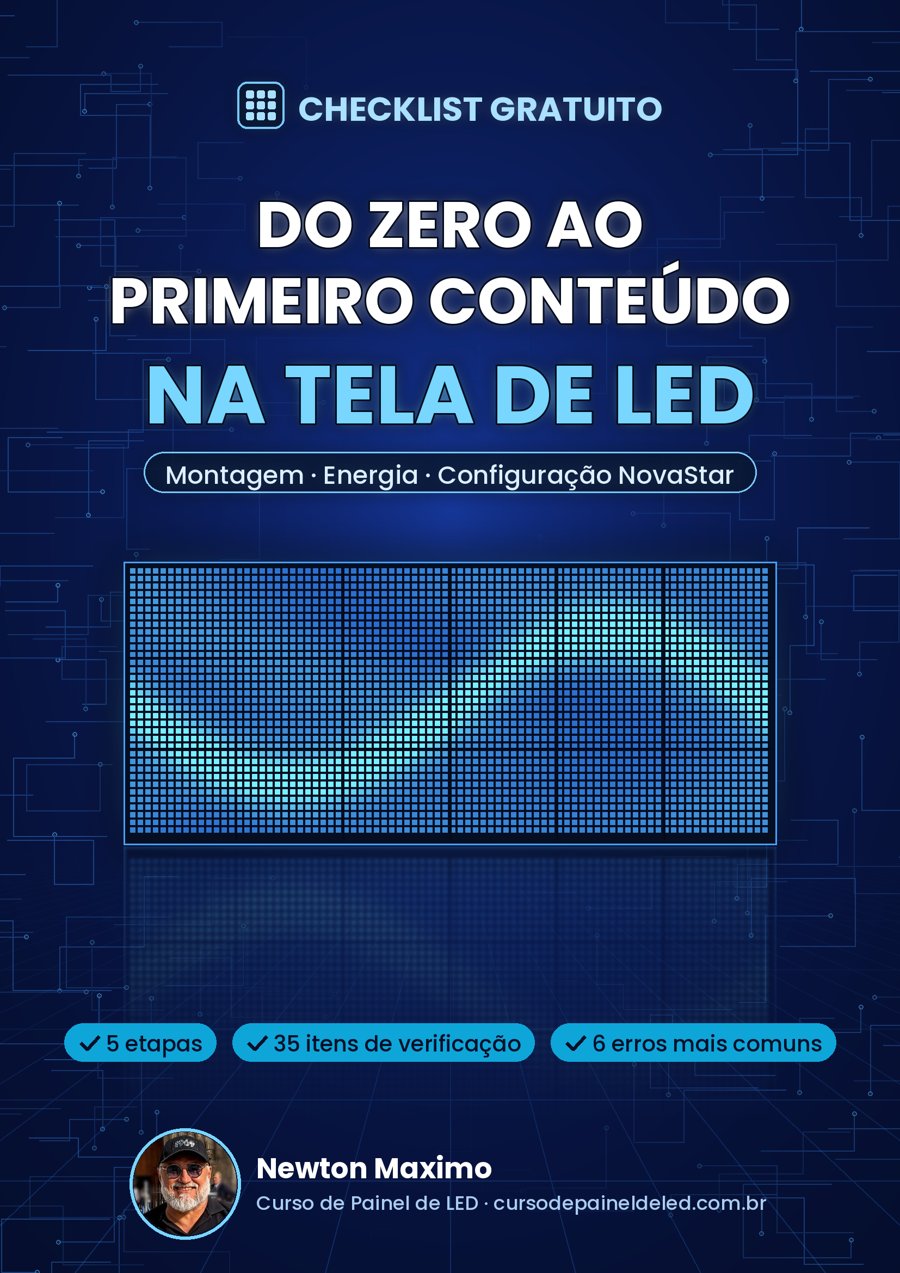 Checklist grátis do painel de LED