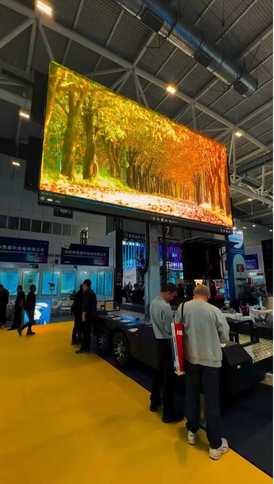 LED outdoor — qualidade de imagem real